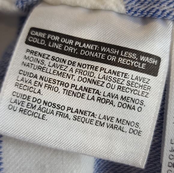 Levi's Blue and White Striped Top Size XS - Picture 10 of 11